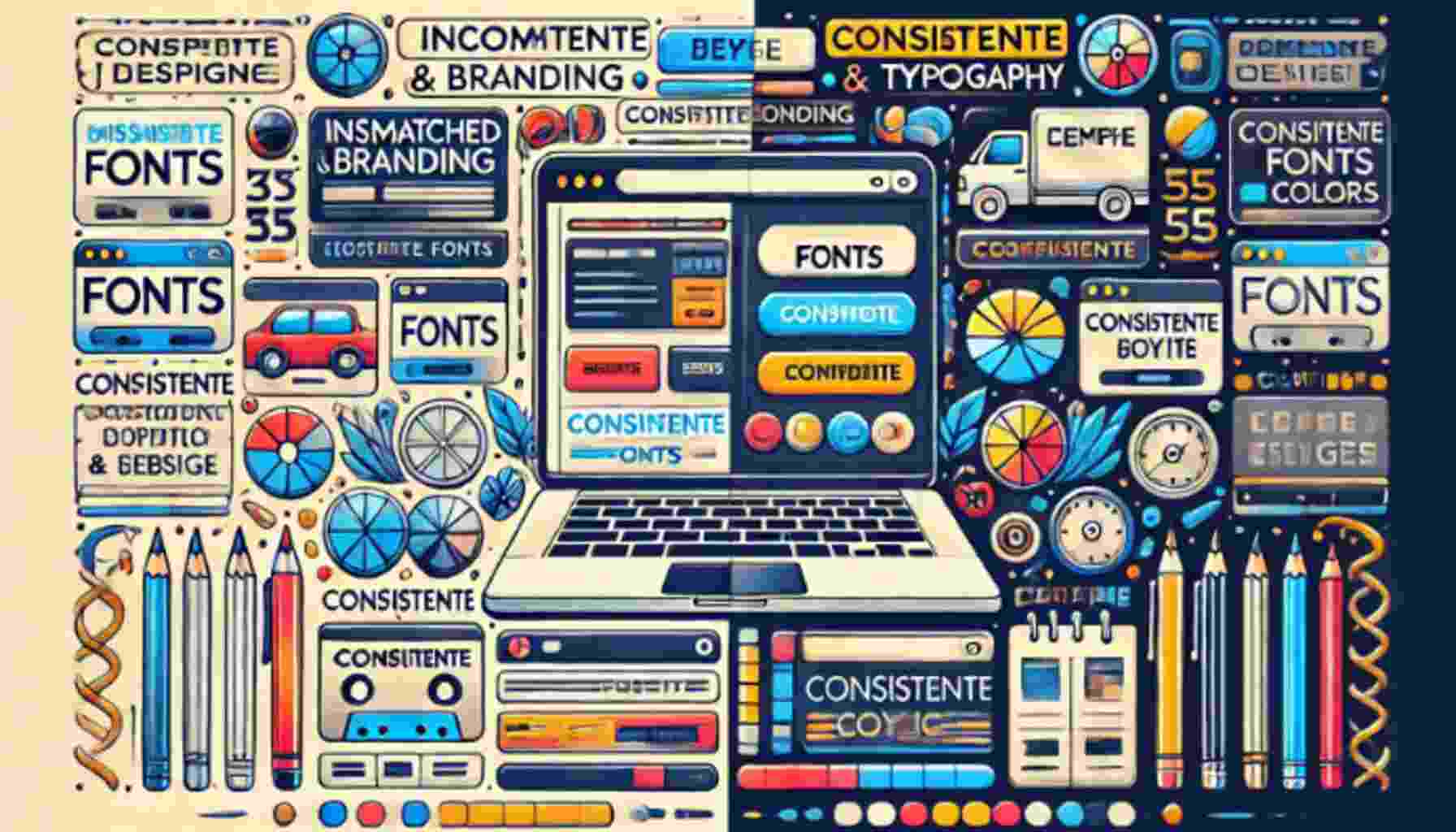 Why Does Your Website Look So Cheap? 5 Design Mistakes to Avoid 221 Mistake 4 Inconsistent Branding and Typography