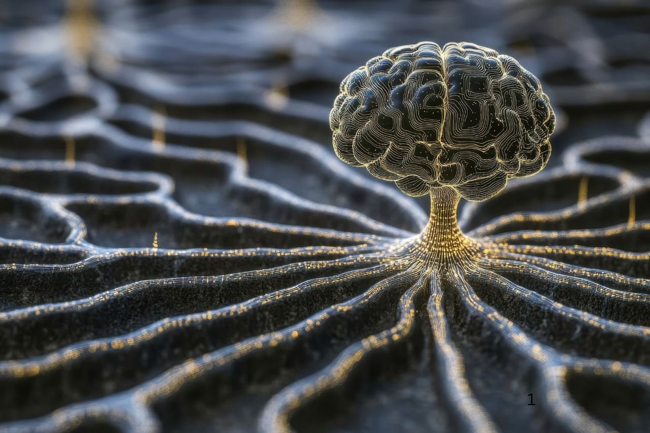 Home 1 Just like a digital brain emerging from interconnected neural pathways that symbolize AI intelligence and data networks, Mudita Technicals operates within the same realm of advanced technology systems.