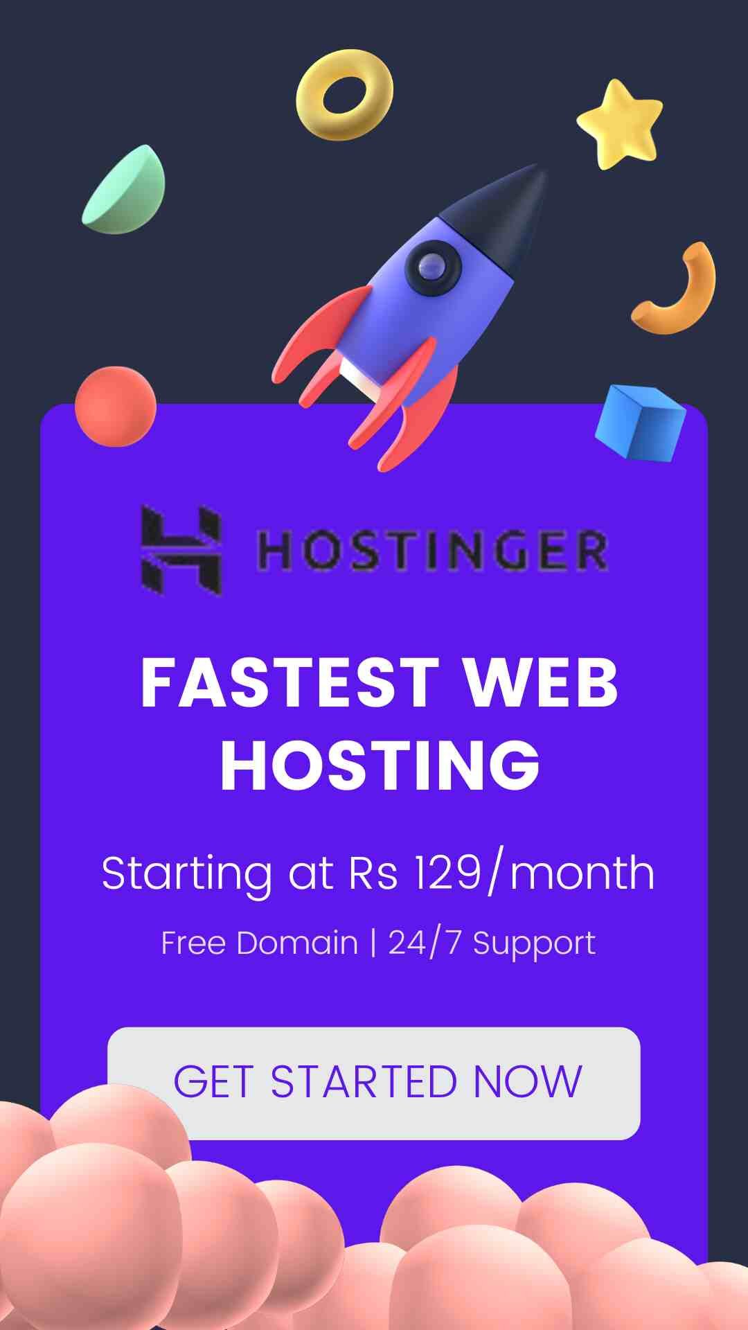 Hostinger best web hosting platform showcasing reliable website hosting, fast performance, affordable plans, and beginner-friendly features.