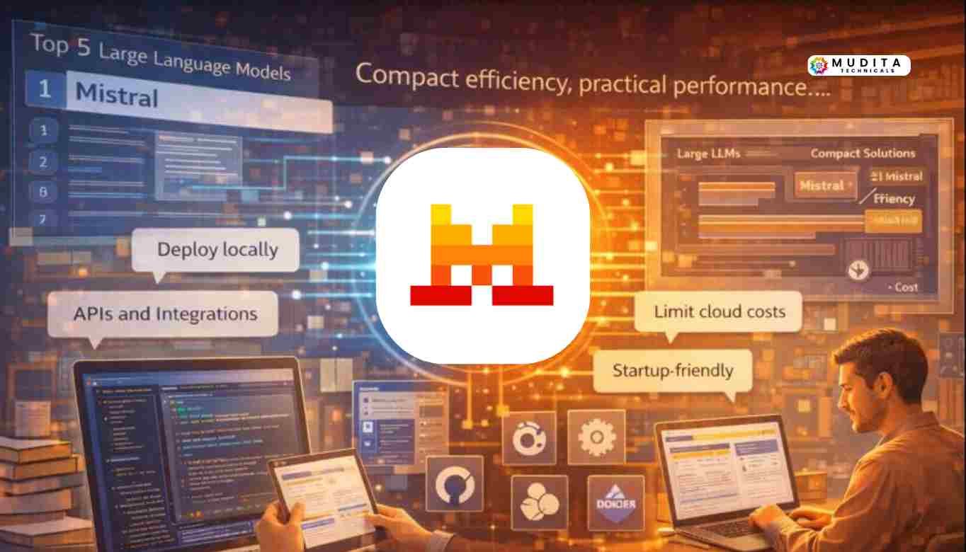Mistral AI delivering compact, efficient language models for developers, highlighting its position among the 5 Best Large Language Models in 2025 / 2026 for practical deployment.