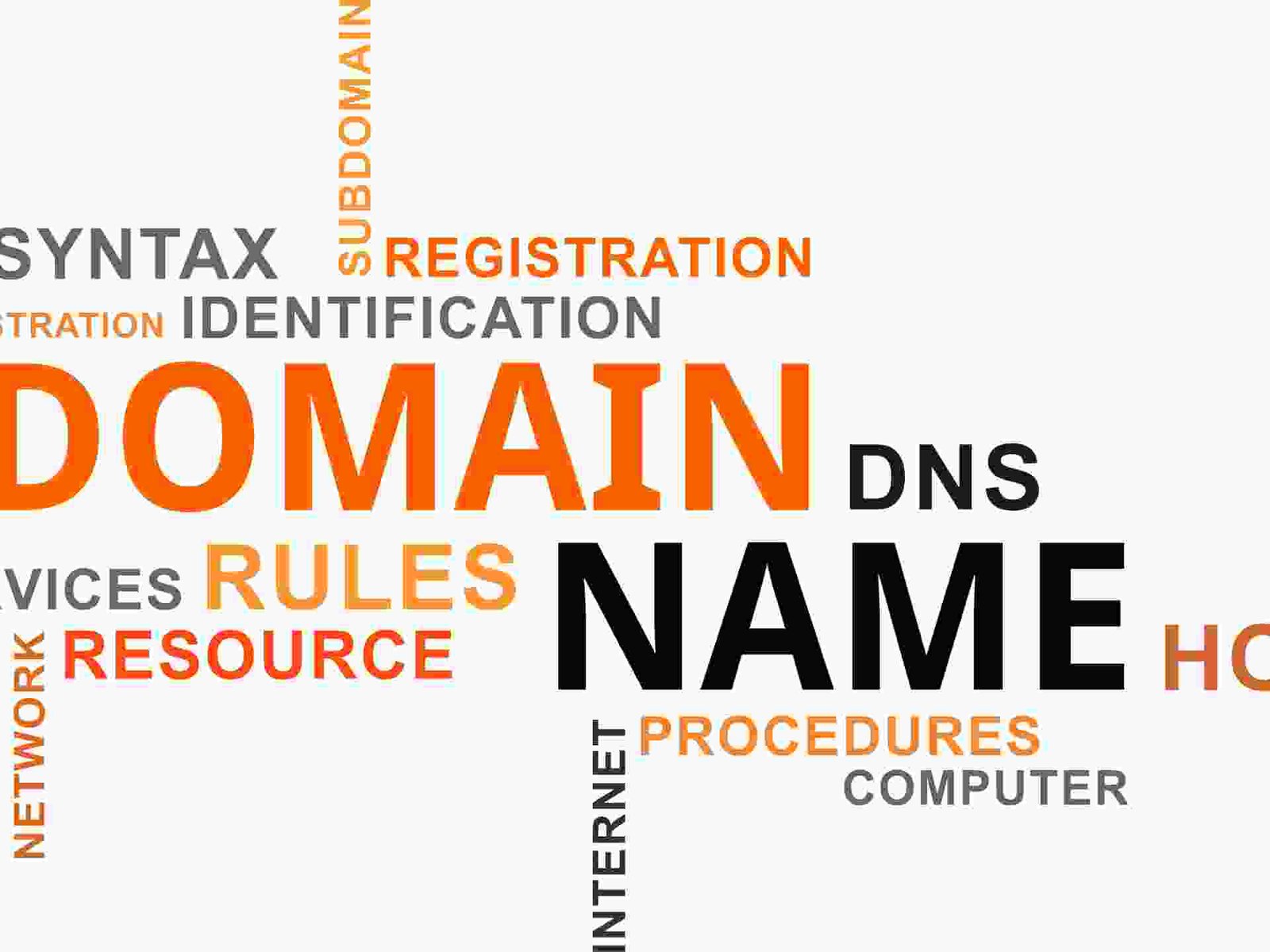 Domain name registration process showing how users choose, register, and secure a website domain through a domain registrar.