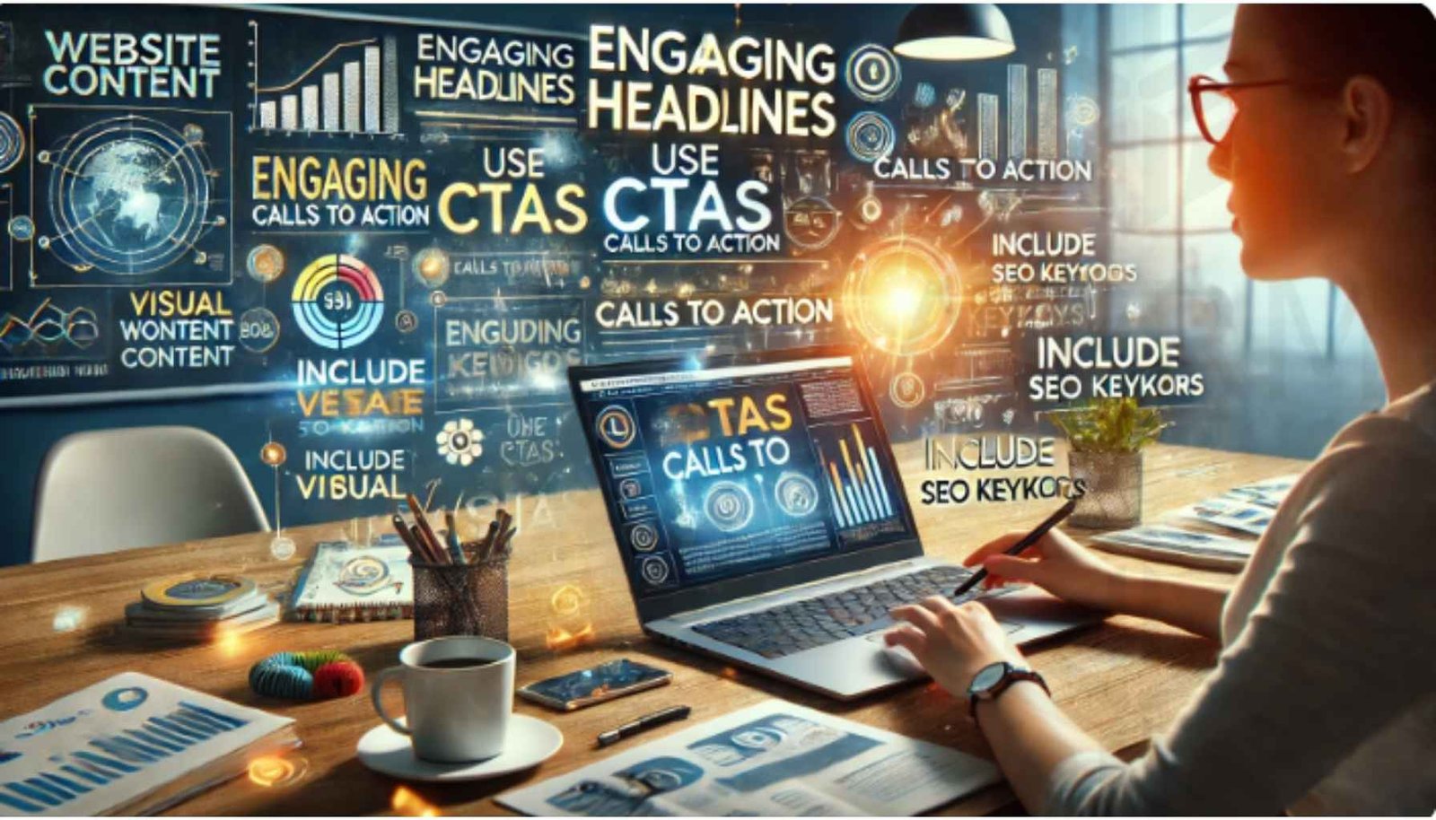 Visual content including images, graphics, and videos used to enhance engagement, improve communication, and strengthen website design.