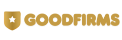 GoodFirms logo featuring a gold shield icon symbolizing trust, credibility, and verified business reviews.